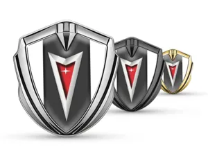Pontiac Abovedado Emblema Insignia Estilo Afinado Reluciente X
